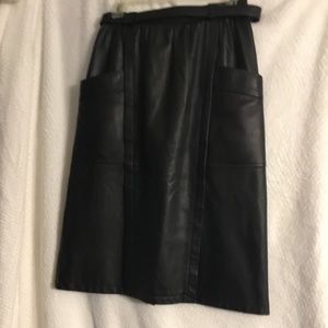 Women’s 100% genuine leather skirt